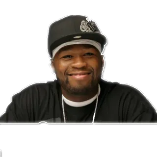 😀 9f8f26ca 50 Cent Rapper, Musiker, Promi, Person, Mann telegram sticker