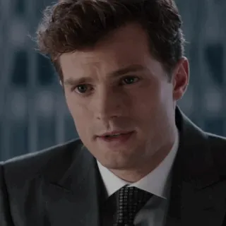 🍂 75295d7e Christian Grey Fifty Shades of Grey người đàn ông, áo vest, doanh nhân, 50 sắc thái, xám telegram sticker