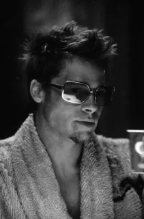 🧼 63408337 Tyler Durden Fight Club Брэд Питт, насилие, драка, кровь, бокс, фильм whatsapp sticker