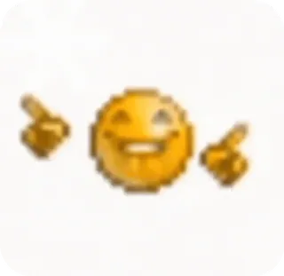 🌟 24be23b8 Emoji, Wskazywanie, Szczęśliwy, Mruganie telegram sticker