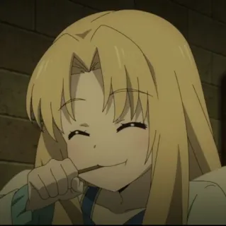 🌈 05645058 Anime, Personaggio, Ragazza, Mangiare, Felice telegram sticker