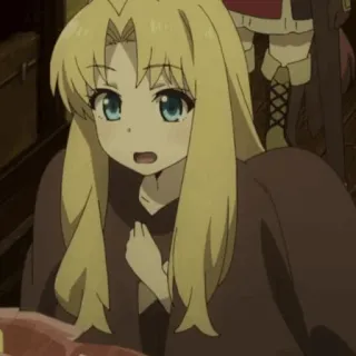 🌈 1a238d05 Anime, Cartone animato, Ragazza, Capelli biondi, Personaggio telegram sticker