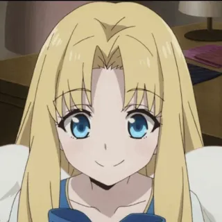 🦋 2c7adf81 Anime, Cartone animato, Capelli biondi, Occhi azzurri, Personaggio femminile telegram sticker