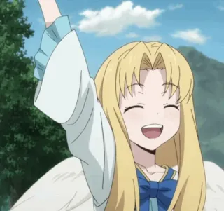 🦋 42e36a17 Filo Rising of the Shield Hero anime, Filo, Rising of the Shield Hero, carino, felice, personaggio telegram sticker