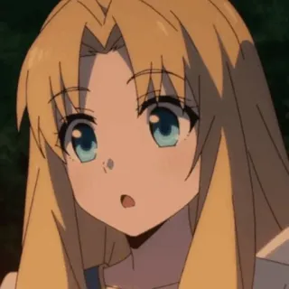 🐬 bc83a284 Anime, Cartone animato, Biondo/Bionda, Ritratto telegram sticker