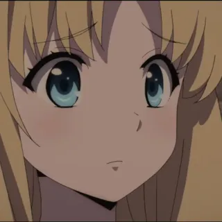 🌈 dd23f57e anime, ragazza, cartone animato, bionda, ritratto telegram sticker