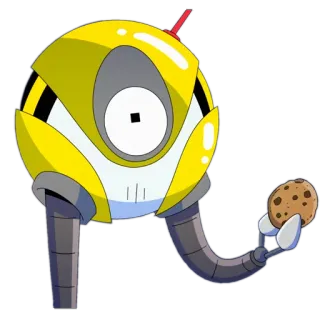 🙃 9de6e486 Roboter, Keks, Cartoon, Gelb, Maschine, Snack telegram sticker