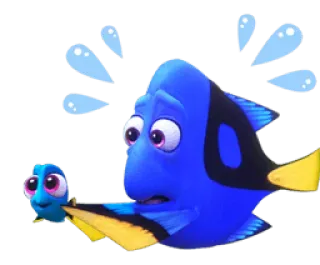 😩 861a2c50 Dory Finding Nemo pez, dibujos animados, océano, animado, Dory telegram sticker