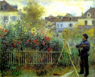 🌷 116c2b9f painting, artist, garden, flowers, impressionism, canvas, art telegram sticker