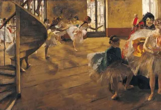 🌷 57e6f744 painting, ballet, dancers, Edgar Degas, art telegram sticker