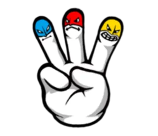 😡 032d0894 dito medio, offensivo, gesto, mano, arrabbiato telegram sticker