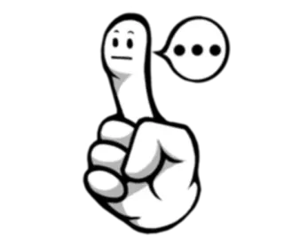 💬 54b66ce0 dito medio, offensivo, gesto, scortese, insulto telegram sticker