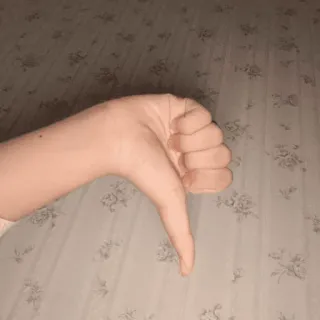 👎 ee9b7329 Pouce vers le bas, Négatif, Aversion, Geste de la main, Refuser, Désapprobation whatsapp sticker