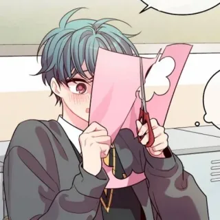 😳 90bdcf20 Anime, Cartoon, Papier, Schere, Schneiden, Basteln whatsapp sticker
