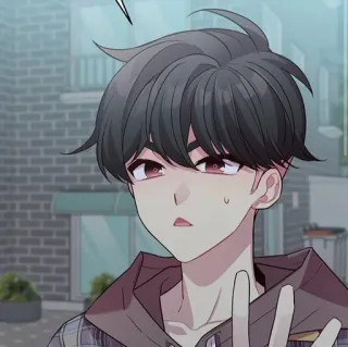 🐱 a0e6de45 Anime, Cartoon, Figur, Junge, Illustration whatsapp sticker