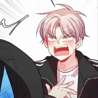 😳 e450bab9 Anime, Manga, Charakter, Erröten, Verlegen, Cartoon, Illustration whatsapp sticker