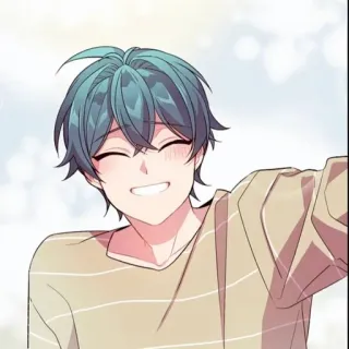 😊 efd08169 Anime, Cartoon, Junge, Lächeln, Fröhlich, Charakter, Mann whatsapp sticker