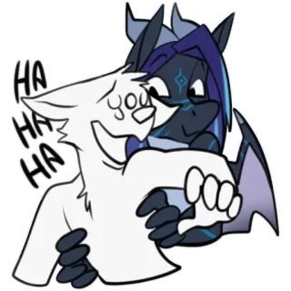 😝 a492bb42 HA HA HA cười, hoạt hình, furry, vui vẻ, nhột, tình bạn telegram sticker