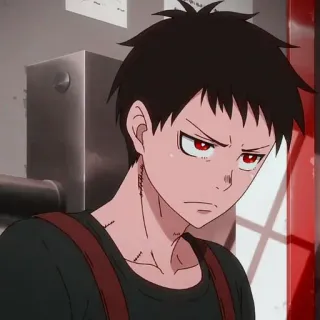 🔥 8fad3486 Shinra Kusakabe Fire Force 애니메이션, 소방관, 불꽃 소방대, 신라 쿠사카베 telegram sticker