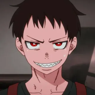 🔥 cf1463a1 Shinra Kusakabe Fire Force 애니메이션, 파이어 포스, 신라 쿠사카베, 만화 telegram sticker