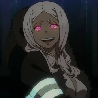 🔥 ef4d4735 Haumea Fire Force 애니메이션, 파이어 포스, 하우메아, 만화, 캐릭터 telegram sticker