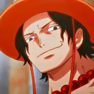 ♠ 0f1c2f39 Ace One Piece anime, One Piece, Ace, character, manga telegram sticker