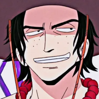 ♠ b0f5e48d Ace One Piece anime, one piece, ace, pirate, fire, cartoon telegram sticker