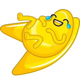 😅 475fa656 ridere, giallo, cartone animato, felice, divertente, emoji, personaggio telegram sticker