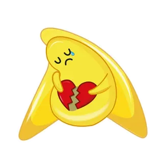💔 35b54e01 smutny, złamane serce, emoji, złamaneserce, płacz, kreskówka telegram sticker