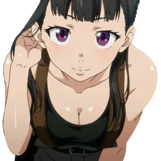 😊 b5b77625 Maki Oze Fire Force Anime, Fire Force, Maki Oze, süß, Mädchen telegram sticker