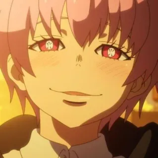 💓 62aad531 Maki Oze Fire Force Maki Oze, Fire Force, Anime, Charakter, pinke Haare telegram sticker