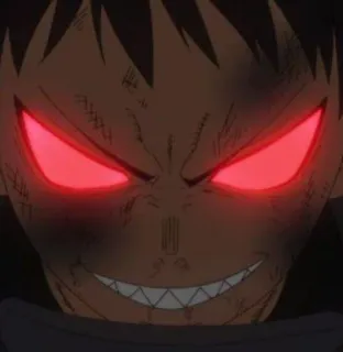 ♥️ 63234620 Shinra Kusakabe Fire Force Anime, Fire Force, Shinra Kusakabe, Anime Charakter, Wütend telegram sticker