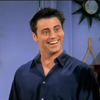 😆 54ab7a1f Joey Tribbiani Friends Joey, Friends, Sitcom, Fernsehen, Charakter telegram sticker