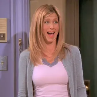 😂 81d04f07 Rachel Green Friends rachel green, friends, fernsehserie, jennifer aniston, sitcom, charakter telegram sticker