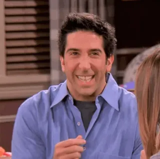 🤣 ffee2ad3 Ross Geller Friends Ross, Friends, David Schwimmer, Fernsehen, Sitcom telegram sticker