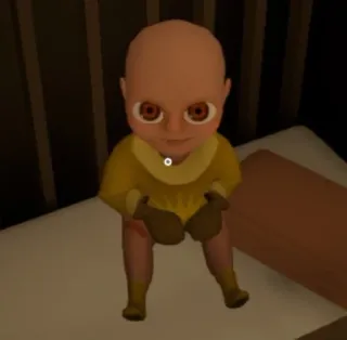 🌟 46468308 The Baby in Yellow Horror, Bebè, Videogioco, Giallo telegram sticker