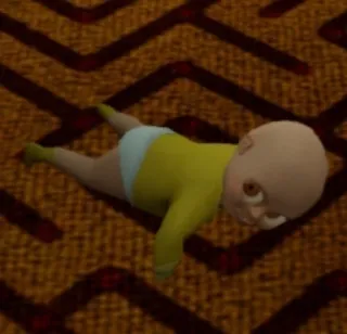 🌟 6b821887 bambino, gattonare, inquietante, cartone animato, bambino telegram sticker