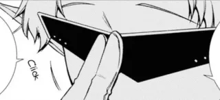 😎 4078dac4 Click Anime, Manga, Kacamata hitam, Klik, Gestur telegram sticker