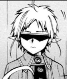 😎 4552437e Anime, Peri, Karakter, Penutup Mata, Manga, Fantasi telegram sticker