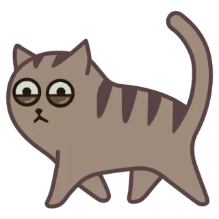 😤 70f836c0 猫, 動物, ペット, 漫画, 可愛い, ステッカー, 歩く telegram sticker