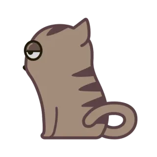 Fixel the Snob Cat whatsapp stickers