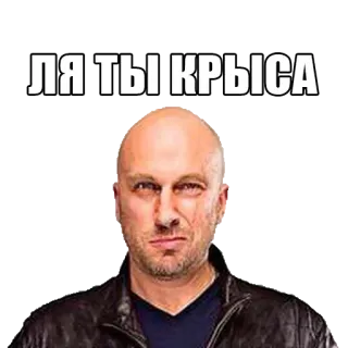 🐀 802249fa ЛЯ ТЫ КРЫСА russe, offensant, insulte, homme, visage telegram sticker