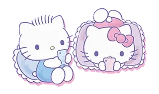 💞 90422caa Hello Kitty Dessin animé, Kawaii, Mignon, Chaton, Hello Kitty, Téléphone, Mobile telegram sticker