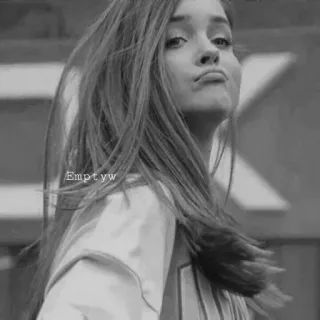 🥀 9ecdd973 Emptyw Potret, Gadis remaja, Monokrom, Sikap whatsapp sticker