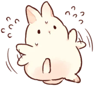 😖 0c53e162 bunny, animal, cute, rabbit, adorable, fluffy telegram sticker