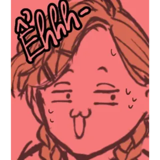 😏 9c5a75c3 Ehhh- cartone animato, espressione, eh, sudore, imbarazzato whatsapp sticker