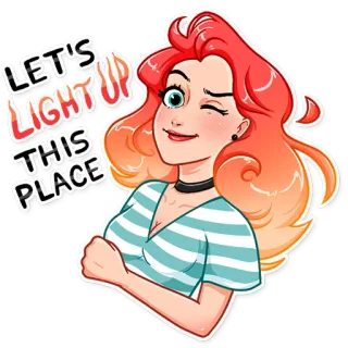 Hottie telegram stickers