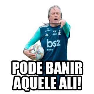 🚫 0b4d023b PODE BANIR AQUELE ALI! calcio, allenatore, football americano, indicare, sport, urlare telegram sticker