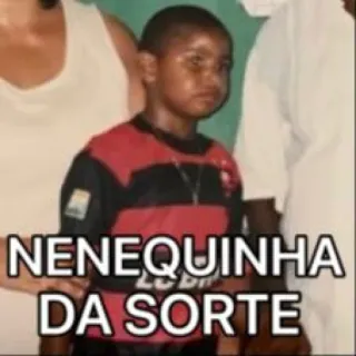 🧤 67f08379 NENEQUINHA DA SORTE Meme, Ragazzo, Portafortuna, Brasiliano telegram sticker