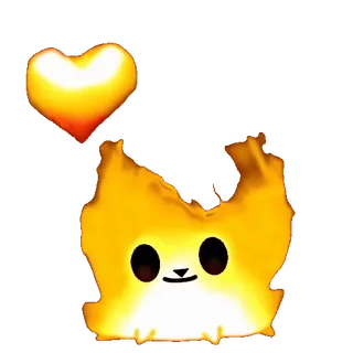 😘 a57b9f00 เปลวไฟ, ไฟ, หัวใจ, น่ารัก, การ์ตูน, อบอุ่น, สีเหลือง telegram sticker